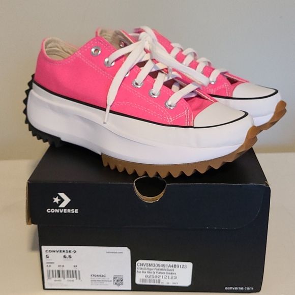 SOLDâï¸NIB VANS Old Skool stacked pink platform in 2021 | Platform sneakers, Pink platforms, Vans 